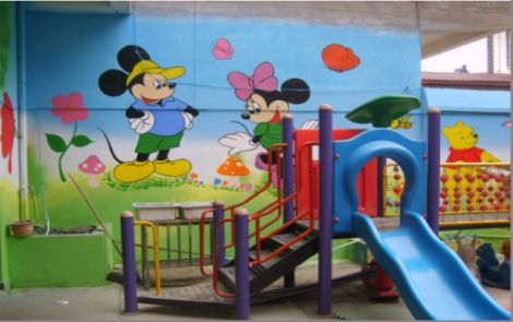 都江堰幼儿园室外彩绘